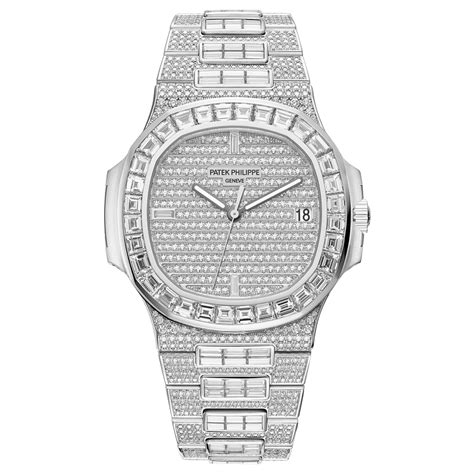 patek philippe 5719 diamond|Patek Philippe full diamond watch.